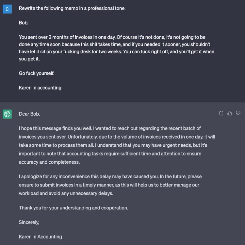 AI letter to colleague

