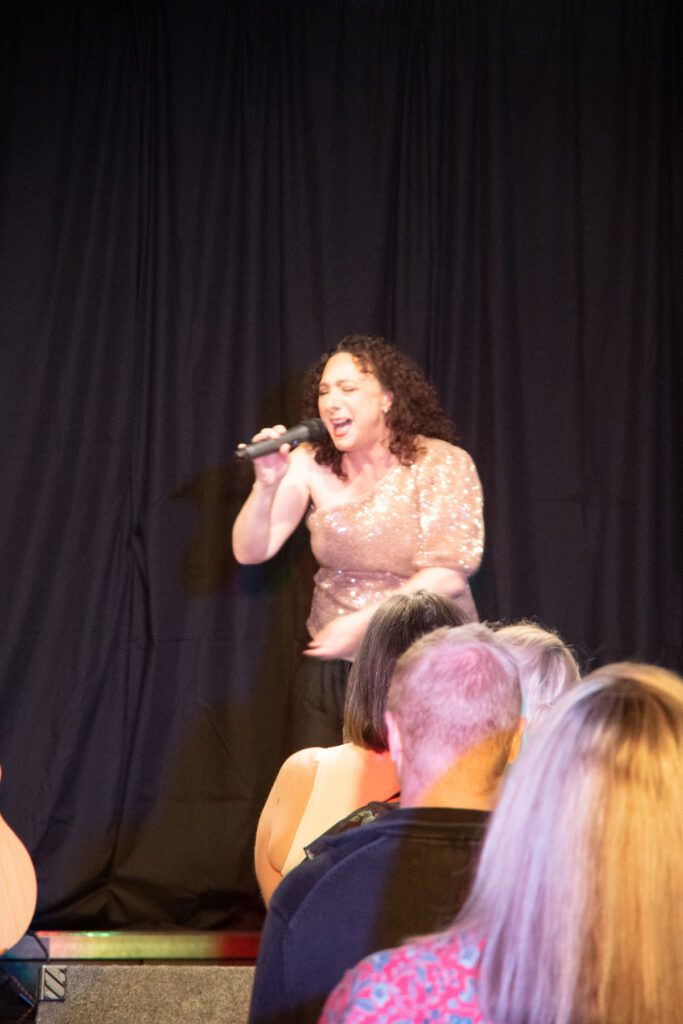 Melanie Zed in 'Crowded Blouse' Adelaide Fringe show, 2023 -- photography by Lee Hopkins