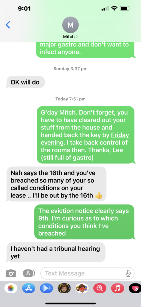 Mitch Vahldieck -- clearly he has been involved with the tribunal system before. 