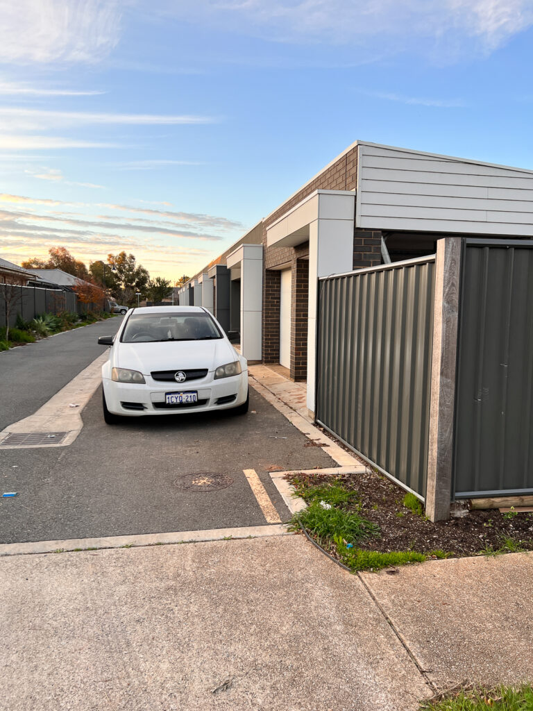 Mitch Vahldieck blocking my carport so I couldn't park my car in it, 2023